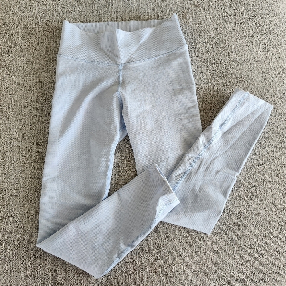 Offline By Aerie Seamless 7/8 Legging Hi Rise Womens Size Medium Textured Blue